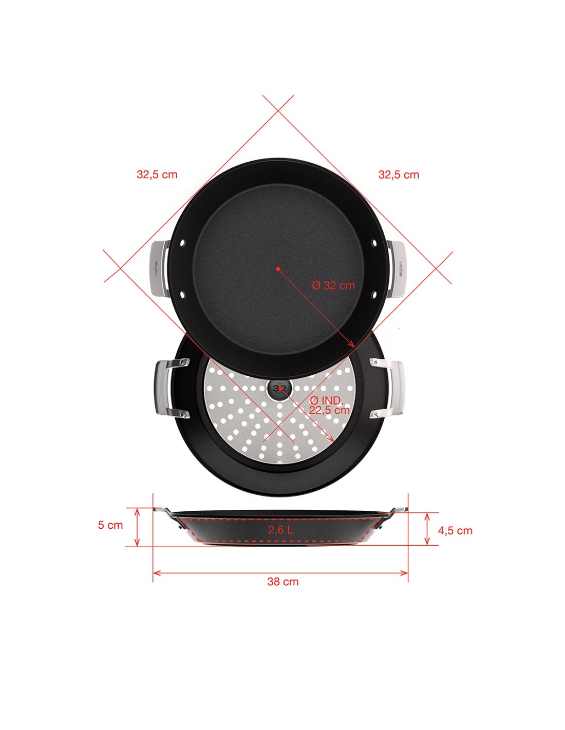 2 plat-a-paella-anti-adherent-aire-induction - electrofirst